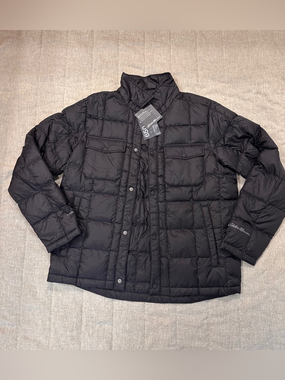 NWT Eddie Bauer Men’s CirrusLite 650 Feather Down Jacket Men's Size XL Packable - Picture 2 of 9